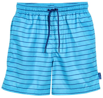 Playshoes Strand shorts gestreept aqua blauw