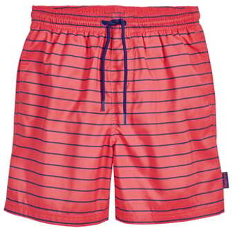 Playshoes Strand shorts gestreept koraal Rood - 110/116