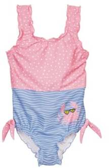Playshoes UV-badpak voor meisjes - Krab - Roze/Lichtblauw - maat 98-104cm