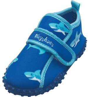 Playshoes UV strandschoentjes Kinderen Shark - Blauw - Maat 26/27