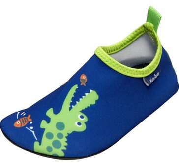 Playshoes UV waterschoenen blauw krokodil