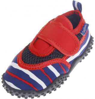 Playshoes UV waterschoenen blauw/rood gestreept voor kinderen 24/25 (2-4 jr)