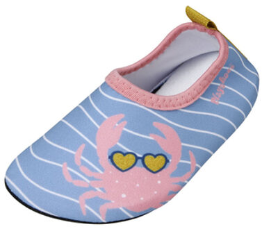 Playshoes Uv-waterschoenen voor meisjes - Krab - Lichtblauw/roze - maat 18-19EU