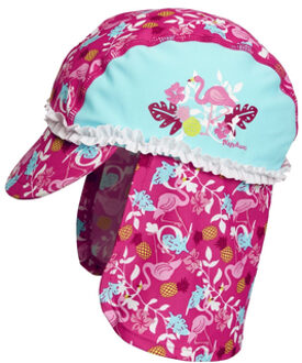 Playshoes UV zonnepet Kinderen Flamingo - Aquablauw/Roze - Maat 49cm