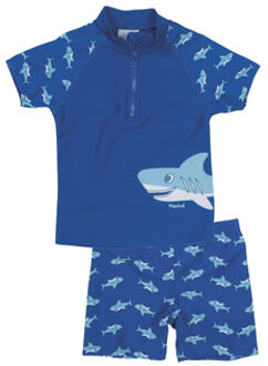Playshoes UV-zwemsetje Kinderen Shark - Blauw - maat 74/80