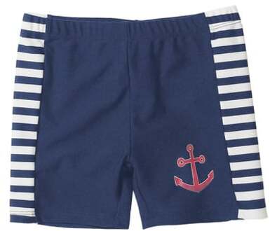 Playshoes UV-zwemshort dreumes/peuter/kind - blauw-wit gestreept - 86-92cm