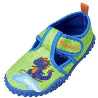 Playshoes Waterschoenen Dino Jongens Antislip Groen/blauw Mt 18-19