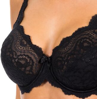 PLAYTEX Beugelbeha zonder vulling van kant 05832 vrouw Zwart - EU 85B /UK 38B