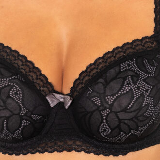 PLAYTEX Damen-BH ohne Bügel mit Körbchen P07I2 Zwart - EU 85B /UK 38B