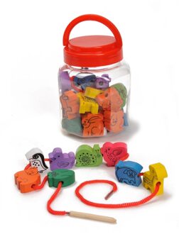 Playwood Houten Kralen in Pot - Dier