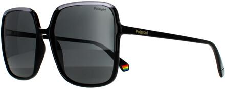 PLD-6128S-08A-59-M9 Dames Zonnebril - Grijs/zwart