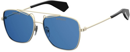 PLD6049SX - Zonnebril - Unisex - Metaal - Blauwe lens