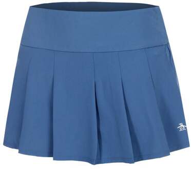 Pleated Rok Dames-Donkerblauw - XL