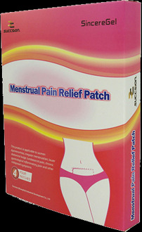 Pleister voor menstruatiepijn - menstruatiepleister op basis van hydrogel met plantenextracten en kruiden