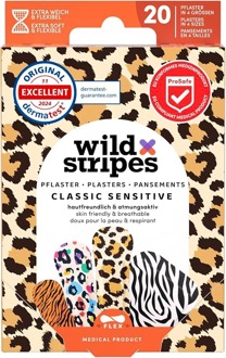 Pleisters Wild Stripes Classic Sensitive Animal 20 st