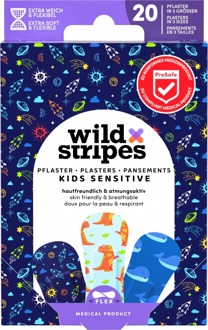 Pleisters Wild Stripes Kids Sensitive Space 20 st