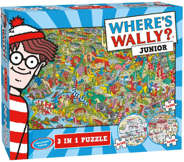 Plenty Gifts Where is Wally? 3-in1 Junior Puzzel (1000 stukjes)