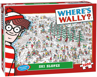 Plenty Gifts Where is Wally? - Ski Slopes Puzzel (1000 stukjes)