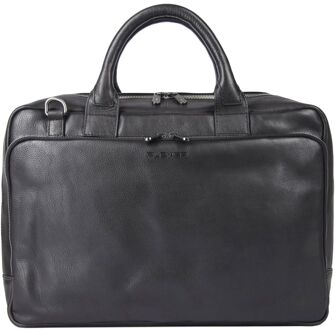Plevier Bill Laptopbag 15.6" black schoudertas heren Zwart - H 28 x B 40 x D 10 cm
