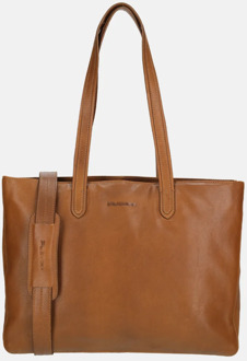 Plevier Burns shopper 16 inch cognac