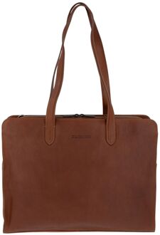 Plevier Rommety Laptopbag 14-16" cognac - H 31 x B 41.5 x D 10 cm