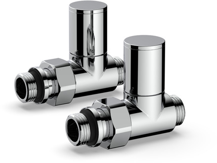 Plieger Aansluitset Zijaansluiting Radiator Plieger Valvola Recht Chroom