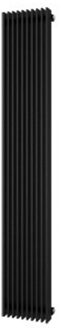 Plieger Antika Retto designradiator verticaal 1800x295mm 1111 watt zwart grafiet (black graphite)