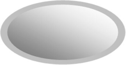 Plieger Basic spiegel ovaal mat satijn facetrand 40cm