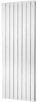 Plieger Cavallino Retto designradiator verticaal enkel middenaansluiting 1800x298mm 614W mat zwart 7250321 Zwart mat