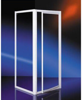 Plieger Class douchecabine vierkant met draaideur 3mm glas 90x90cm wit 4283060/4283064