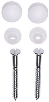 Plieger Closetschroeven set Wit