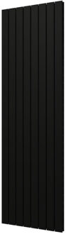 Plieger Designradiator Cavallino Retto Dubbel 1716 Watt Middenaansluiting 200x60,2 cm Mat Zwart