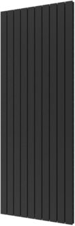 Plieger Designradiator Cavallino Retto Dubbel 2146 Watt Middenaansluiting 200x75,4 cm Black Graphite