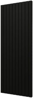 Plieger Designradiator Cavallino Retto Dubbel 2146 Watt Middenaansluiting 200x75,4 cm Mat Zwart