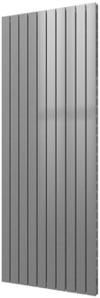 Plieger Designradiator Cavallino Retto Dubbel 2146 Watt Middenaansluiting 200x75,4 cm Zilver Metallic