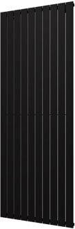 Plieger Designradiator Cavallino Retto Enkel 1666 Watt Middenaansluiting 200x75,4 cm Mat Zwart