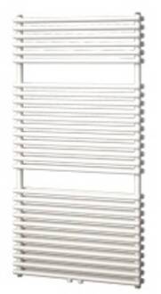 Plieger Designradiator Florian Dubbel 833 Watt Middenaansluiting 121,6x50 cm Wit - Designradiator Florian Dubbel 833 Watt Middenaansluiting 121,6x50