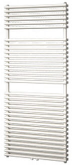 Plieger Designradiator Florion Nxt Dubbel 140,6 x 60 cm 1153 Watt met Middenaansluiting Donkergrijs Structuur Donker Grijs