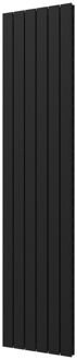 Plieger Designradiator Plieger Cavallino Retto Dubbel 1287 Watt Middenaansluiting 200x45 cm Donkergrijs Structuur Donker Grijs