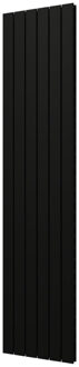 Plieger Designradiator Plieger Cavallino Retto Dubbel 1287 Watt Middenaansluiting 200x45 cm Mat Zwart