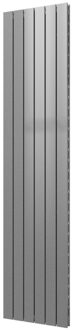 Plieger Designradiator Plieger Cavallino Retto Dubbel 1287 Watt Middenaansluiting 200x45 cm Zilver Metallic