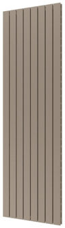 Plieger Designradiator Plieger Cavallino Retto Dubbel 1716 Watt Middenaansluiting 200x60,2 cm Zandsteen Zand steen