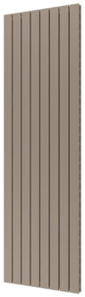 Plieger Designradiator Plieger Cavallino Retto Dubbel 1716 Watt Middenaansluiting 200x60,2 cm Zandsteen Zand steen