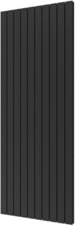 Plieger Designradiator Plieger Cavallino Retto Dubbel 2146 Watt Middenaansluiting 200x75,4 cm Black Graphite
