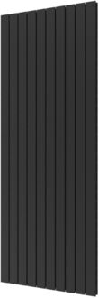 Plieger Designradiator Plieger Cavallino Retto Dubbel 2146 Watt Middenaansluiting 200x75,4 cm Black Graphite