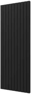 Plieger Designradiator Plieger Cavallino Retto Dubbel 2146 Watt Middenaansluiting 200x75,4 cm Donkergrijs Structuur Donker Grijs