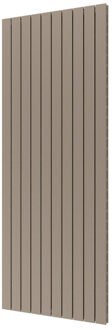 Plieger Designradiator Plieger Cavallino Retto Dubbel 2146 Watt Middenaansluiting 200x75,4 cm Zandsteen Zand steen