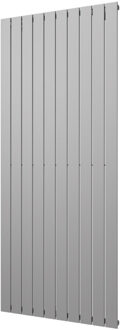 Plieger Designradiator Plieger Cavallino Retto Enkel 1506 Watt Middenaansluiting 180x75,4 cm Pearl Grey