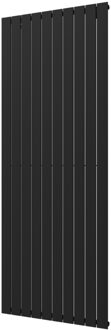 Plieger Designradiator Plieger Cavallino Retto Enkel 1666 Watt Middenaansluiting 200x75,4 cm Donkergrijs Structuur Donker Grijs