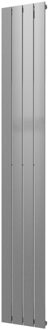 Plieger Designradiator Plieger Cavallino Retto Enkel 666 Watt Middenaansluiting 200x29,8 cm Zilver Metallic